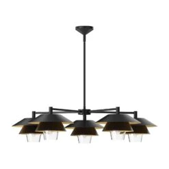 Tetsu 38 Inch 5 Light Chandelier By Alora Mood