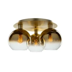 Steven Sabados (S&C) Morning Mist 19 Inch 3 Light Semi Flush Mount By Artcraft