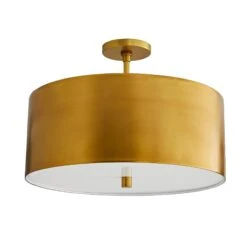 Tarbell 19 Inch 3 Light Semi Flush Mount By Arteriors Home