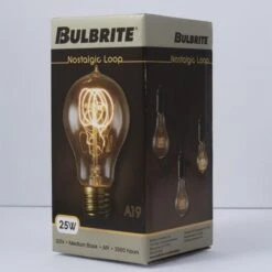 25 Watt A19 Vintage Light Bulb By Bulbrite -Light Bulbs Sales Store Bulbrite 132520 5