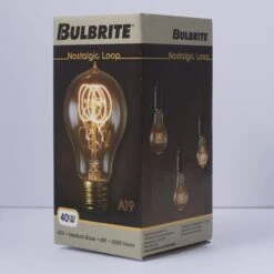 40 Watt A19 Vintage Light Bulb By Bulbrite -Light Bulbs Sales Store Bulbrite 134020 5