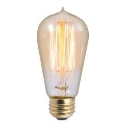 60 Watt ST18 Nostalgic Thread E26 Light Bulb By Bulbrite