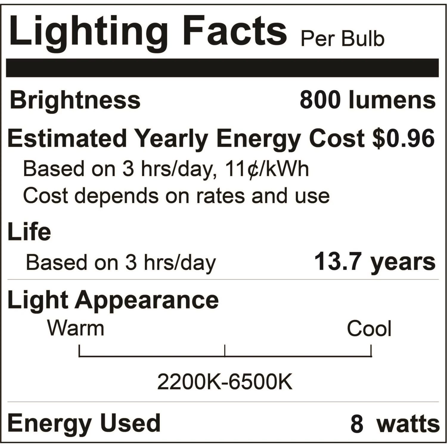8 Watt 2200-6500K ST18 LED Light Bulb By Bulbrite 4 8 Watt 2200-6500K ST18 LED Light Bulb By Bulbrite - Image 2