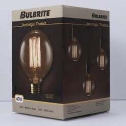 40 Watt 2000K G30 Vintage Light Bulb By Bulbrite -Light Bulbs Sales Store Bulbrite 342040 5