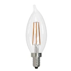 5 Watt LED Ca10 2700K Filament E12 Clear Light Bulb By Bulbrite
