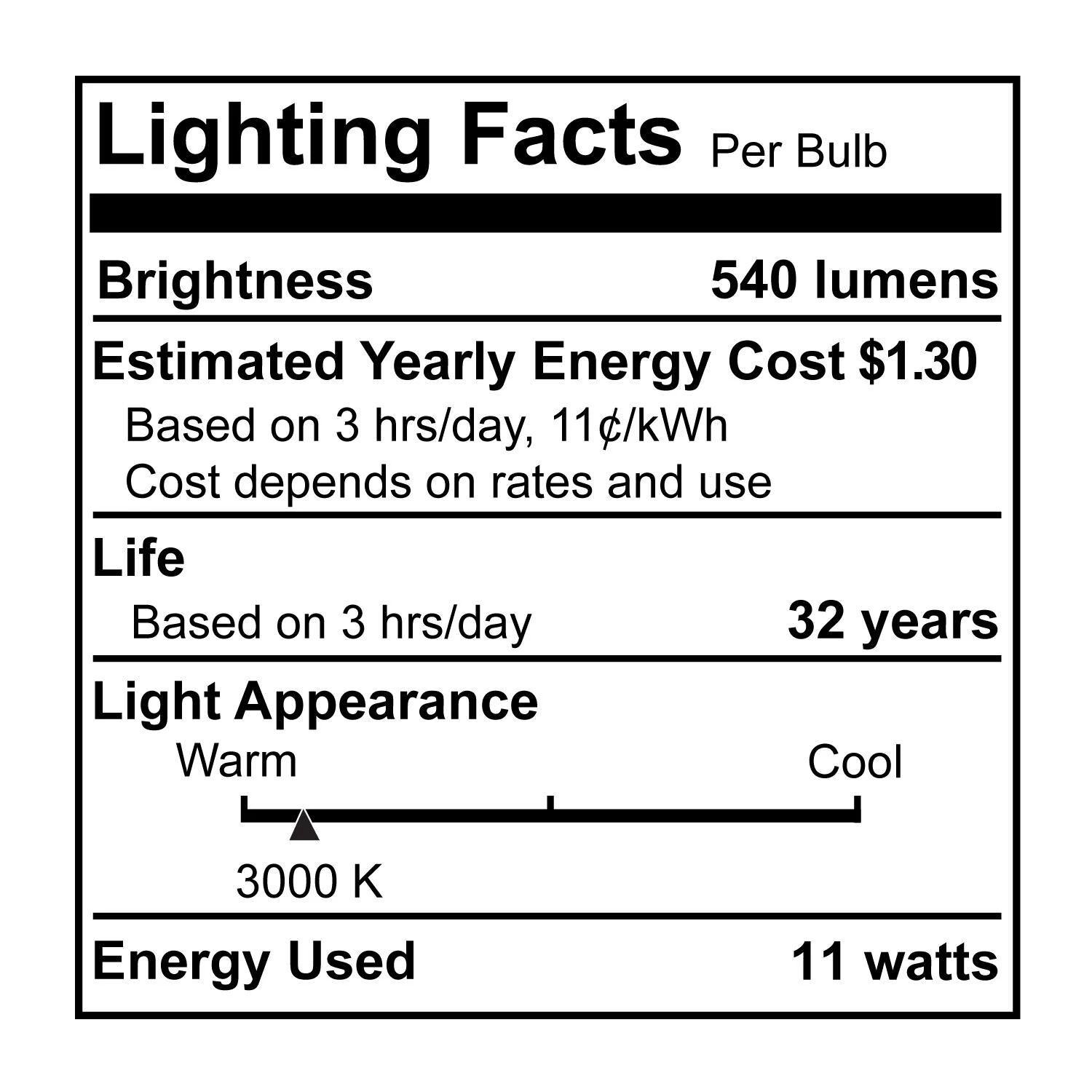 10.8 Watt 3000K LED Light Bulb By Bulbrite 3 10.8 Watt 3000K LED Light Bulb By Bulbrite