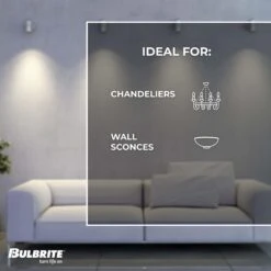 Dimmable 3 Watt 2100K T9 LED Light Bulb 2 Pack By Bulbrite 24 Dimmable 3 Watt 2100K T9 LED Light Bulb 2 Pack By Bulbrite -Light Bulbs Sales Store Bulbrite 861359 5 IdealFor