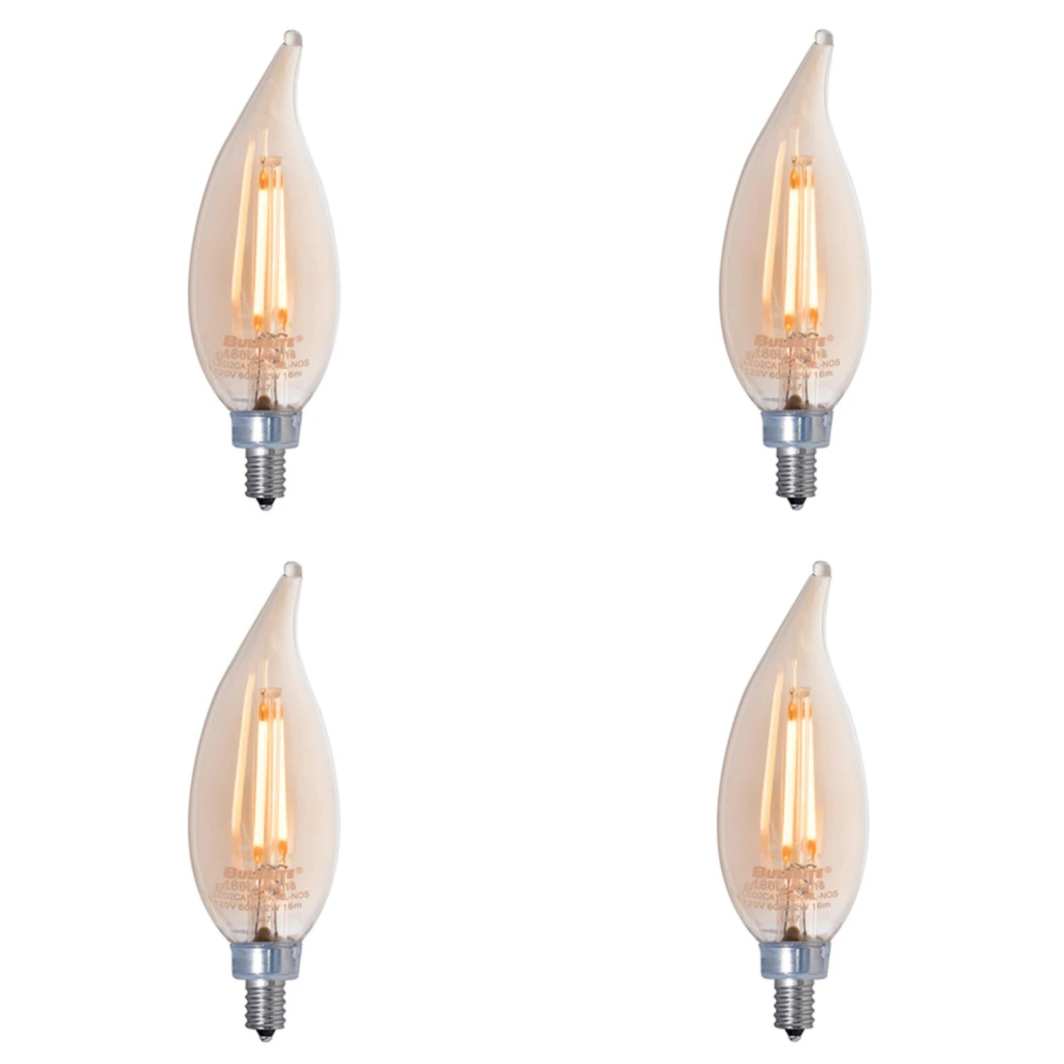 2.5 Watt CA10 LED 2100K Light Bulb 4 Pack By Bulbrite 11 2.5 Watt CA10 LED 2100K Light Bulb 4 Pack By Bulbrite - Image 9