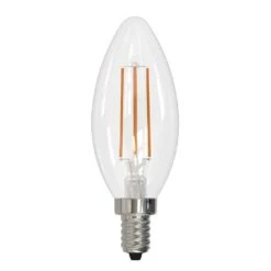 Dimmable 4 Watt 3000K B11 LED Light Bulb 4 Pack By Bulbrite