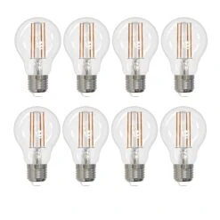Dimmable 7 Watt 4000K A19 LED Light Bulb 8 Pack By Bulbrite