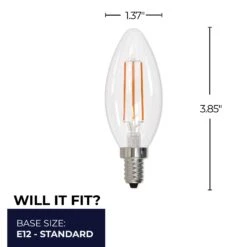 5 Watt 3000K B11 LED Light Bulb 4 Pack By Bulbrite 16 5 Watt 3000K B11 LED Light Bulb 4 Pack By Bulbrite -Light Bulbs Sales Store Bulbrite 861687 7