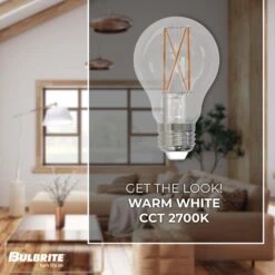 8.5 Watt A19 2700K LED Light Bulb 2 Pack By Bulbrite 37 8.5 Watt A19 2700K LED Light Bulb 2 Pack By Bulbrite -Light Bulbs Sales Store Bulbrite 861936 3 HeroImage