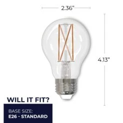 8.5 Watt A19 2700K LED Light Bulb 2 Pack By Bulbrite 41 8.5 Watt A19 2700K LED Light Bulb 2 Pack By Bulbrite -Light Bulbs Sales Store Bulbrite 861936 7 LightSizing