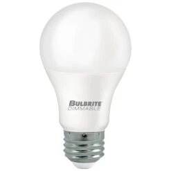 Dimmable 9 Watt 4000K A19 LED Light Bulb 4 Pack By Bulbrite
