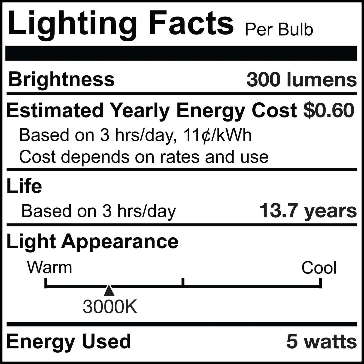 Dimmable 5 Watt 3000K T9 Pack Of 4 LED Light Bulbs By Bulbrite 8 Dimmable 5 Watt 3000K T9 Pack Of 4 LED Light Bulbs By Bulbrite - Image 6