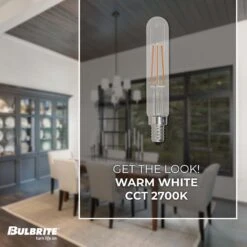 Dimmable 4.5 Watt 2700K T8 LED Light Bulb 4 Pack By Bulbrite -Light Bulbs Sales Store Bulbrite 862781 3 HeroImage