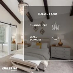 Dimmable 4.5 Watt 2700K T8 LED Light Bulb 4 Pack By Bulbrite -Light Bulbs Sales Store Bulbrite 862781 5 IdealFor