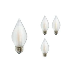 Dimmable 4 Watt 2700K C15 LED Light Bulb 4 Pack By Bulbrite