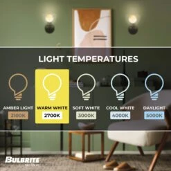 2.5 Watt 2700K G16 LED Light Bulb 4 Pack By Bulbrite 13 2.5 Watt 2700K G16 LED Light Bulb 4 Pack By Bulbrite -Light Bulbs Sales Store Bulbrite 862839 4