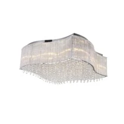 Elsa 26 Inch 12 Light Flush Mount By CWI Lighting