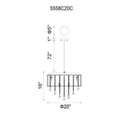 Jacquimo 20 Inch 9 Light Flush Mount By CWI Lighting 9 Jacquimo 20 Inch 9 Light Flush Mount By CWI Lighting -Light Bulbs Sales Store CWI Lighting 5558C20C 11