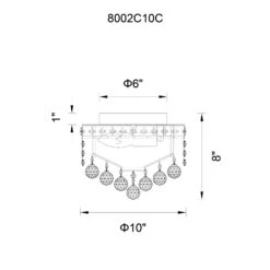 Luminous 10 Inch 2 Light Flush Mount By CWI Lighting 7 Luminous 10 Inch 2 Light Flush Mount By CWI Lighting -Light Bulbs Sales Store CWI Lighting 8002C10C 11