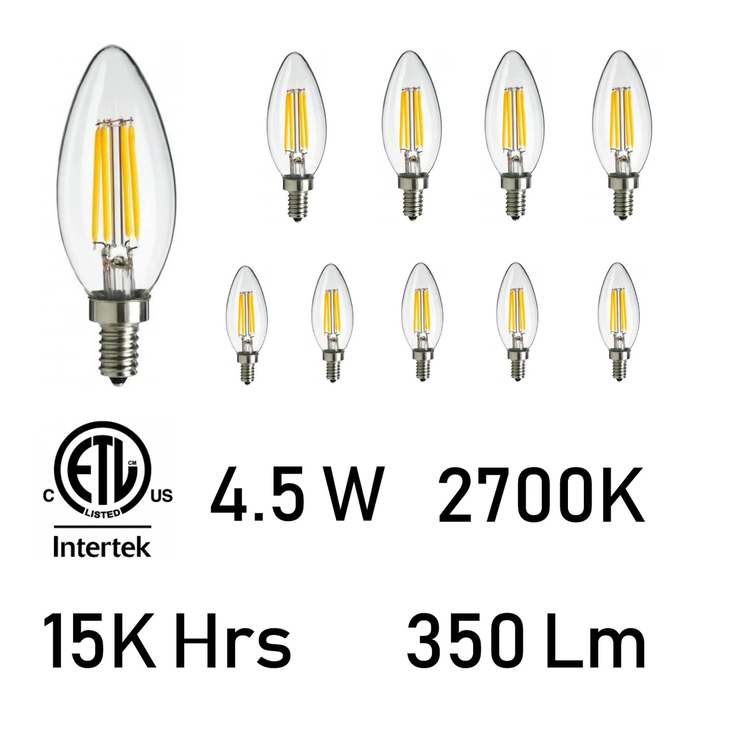Dimmable 4 Watt 2700K LED Light Bulb By CWI Lighting 3 Dimmable 4 Watt 2700K LED Light Bulb By CWI Lighting