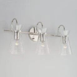 Mila 24 Inch 3 Light Bath Vanity Light By Capital Lighting Fixture Company 18 Mila 24 Inch 3 Light Bath Vanity Light By Capital Lighting Fixture Company -Light Bulbs Sales Store Capital Lighting Fixture Company 142431PN HERO