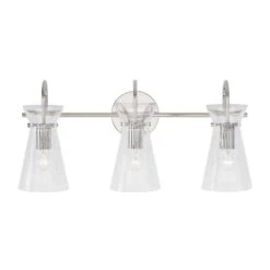 Mila 24 Inch 3 Light Bath Vanity Light By Capital Lighting Fixture Company 19 Mila 24 Inch 3 Light Bath Vanity Light By Capital Lighting Fixture Company -Light Bulbs Sales Store Capital Lighting Fixture Company 142431PN ON
