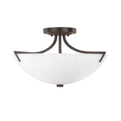 Stanton 17 Inch 3 Light Semi Flush Mount By Capital Lighting Fixture Company -Light Bulbs Sales Store Capital Lighting 4037BB SW