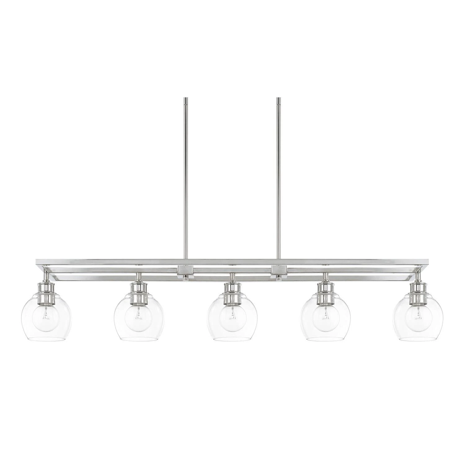 Mid-Century 47 Inch 5 Light Linear Suspension Light By Capital Lighting Fixture Company 4 Mid-Century 47 Inch 5 Light Linear Suspension Light By Capital Lighting Fixture Company - Image 2