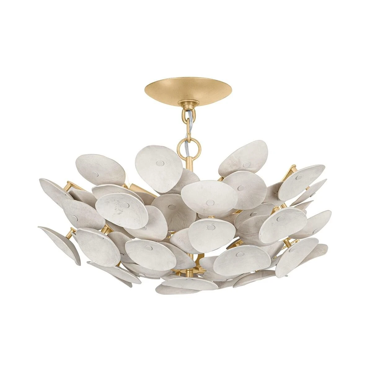 Aimi 20 Inch 3 Light Semi Flush Mount By Corbett Lighting 3 Aimi 20 Inch 3 Light Semi Flush Mount By Corbett Lighting