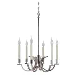 Crescent 21 Inch 6 Light Mini Chandelier By Craftmade