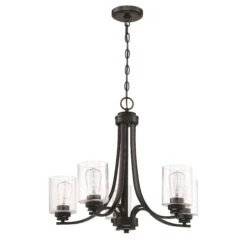 Bolden 24 Inch 5 Light Chandelier By Craftmade -Light Bulbs Sales Store Craftmade 50525 FB