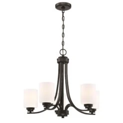 Bolden 24 Inch 5 Light Chandelier By Craftmade -Light Bulbs Sales Store Craftmade 50525 FB WG 100