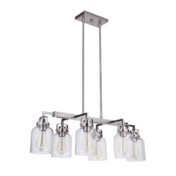 Foxwood 32 Inch 6 Light Linear Suspension Light By Craftmade