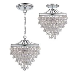 Calypso 13 Inch 3 Light Mini Chandelier By Crystorama -Light Bulbs Sales Store Crystorama 130 CH CEILING 1