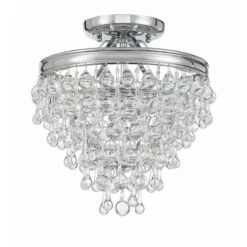 Calypso 13 Inch 3 Light Mini Chandelier By Crystorama -Light Bulbs Sales Store Crystorama 130 CH CEILING ALT3