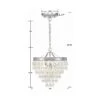 Calypso 13 Inch 3 Light Mini Chandelier By Crystorama