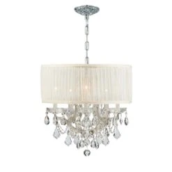 Brentwood 20 Inch 6 Light Mini Chandelier By Crystorama 25 Brentwood 20 Inch 6 Light Mini Chandelier By Crystorama -Light Bulbs Sales Store Crystorama 4415 CH SAW CLM