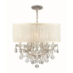 Brentwood 20 Inch 6 Light Mini Chandelier By Crystorama