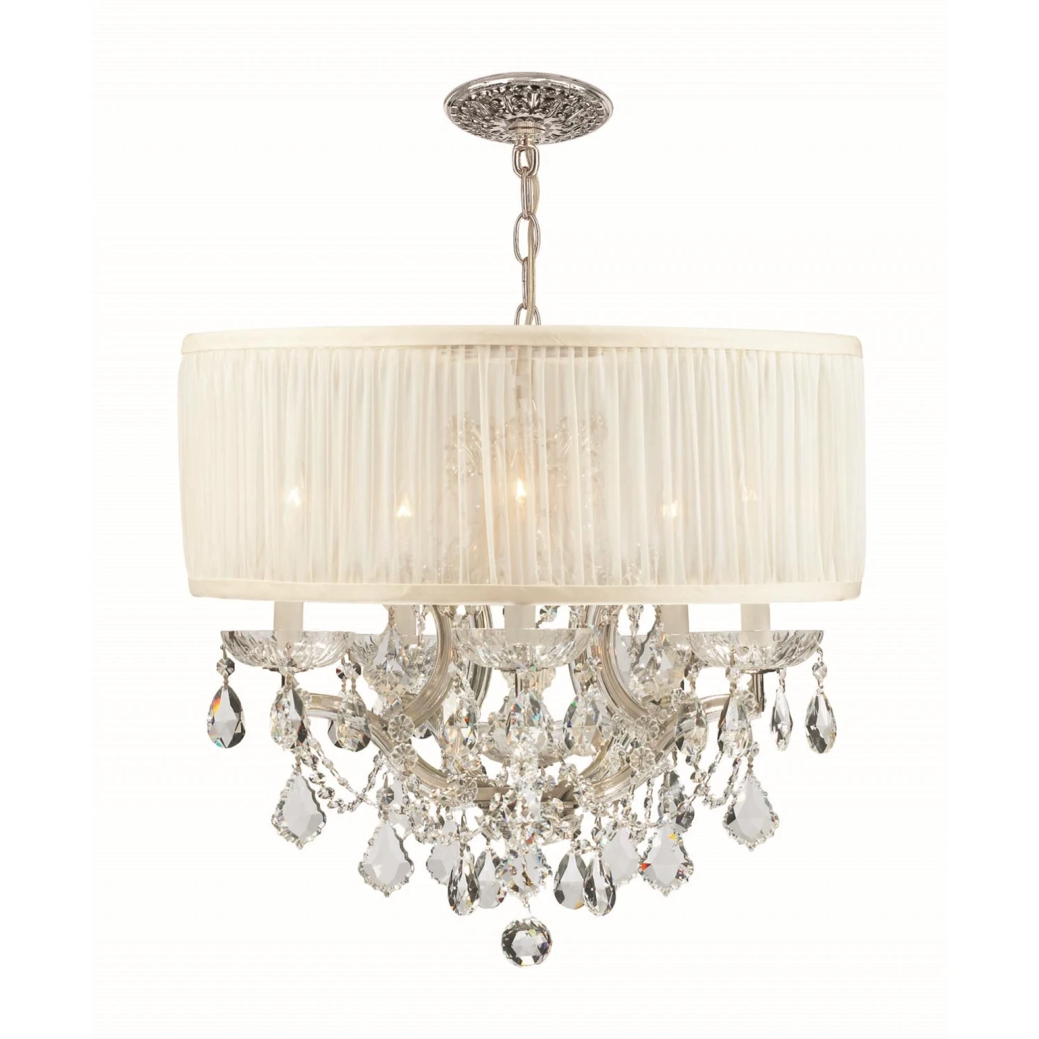 Brentwood 20 Inch 6 Light Mini Chandelier By Crystorama 3 Brentwood 20 Inch 6 Light Mini Chandelier By Crystorama