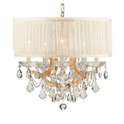 Brentwood 20 Inch 6 Light Mini Chandelier By Crystorama 33 Brentwood 20 Inch 6 Light Mini Chandelier By Crystorama -Light Bulbs Sales Store Crystorama 4415 GD SAW CLQ