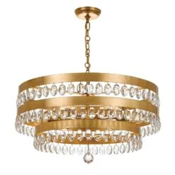 Perla 26 Inch 6 Light Chandelier By Crystorama 24 Perla 26 Inch 6 Light Chandelier By Crystorama -Light Bulbs Sales Store Crystorama 6108 GA 1