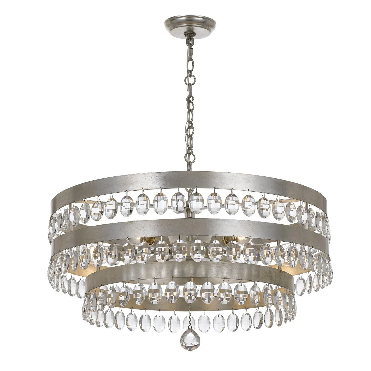 Perla 26 Inch 6 Light Chandelier By Crystorama 4 Perla 26 Inch 6 Light Chandelier By Crystorama - Image 2