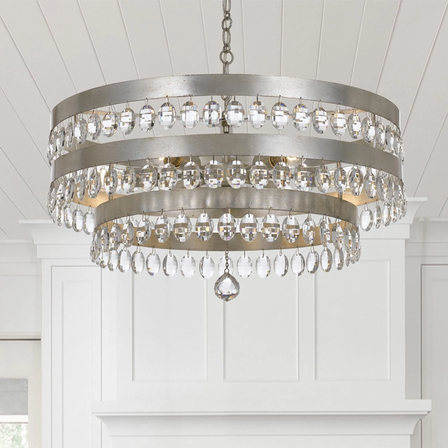 Perla 26 Inch 6 Light Chandelier By Crystorama 9 Perla 26 Inch 6 Light Chandelier By Crystorama - Image 7