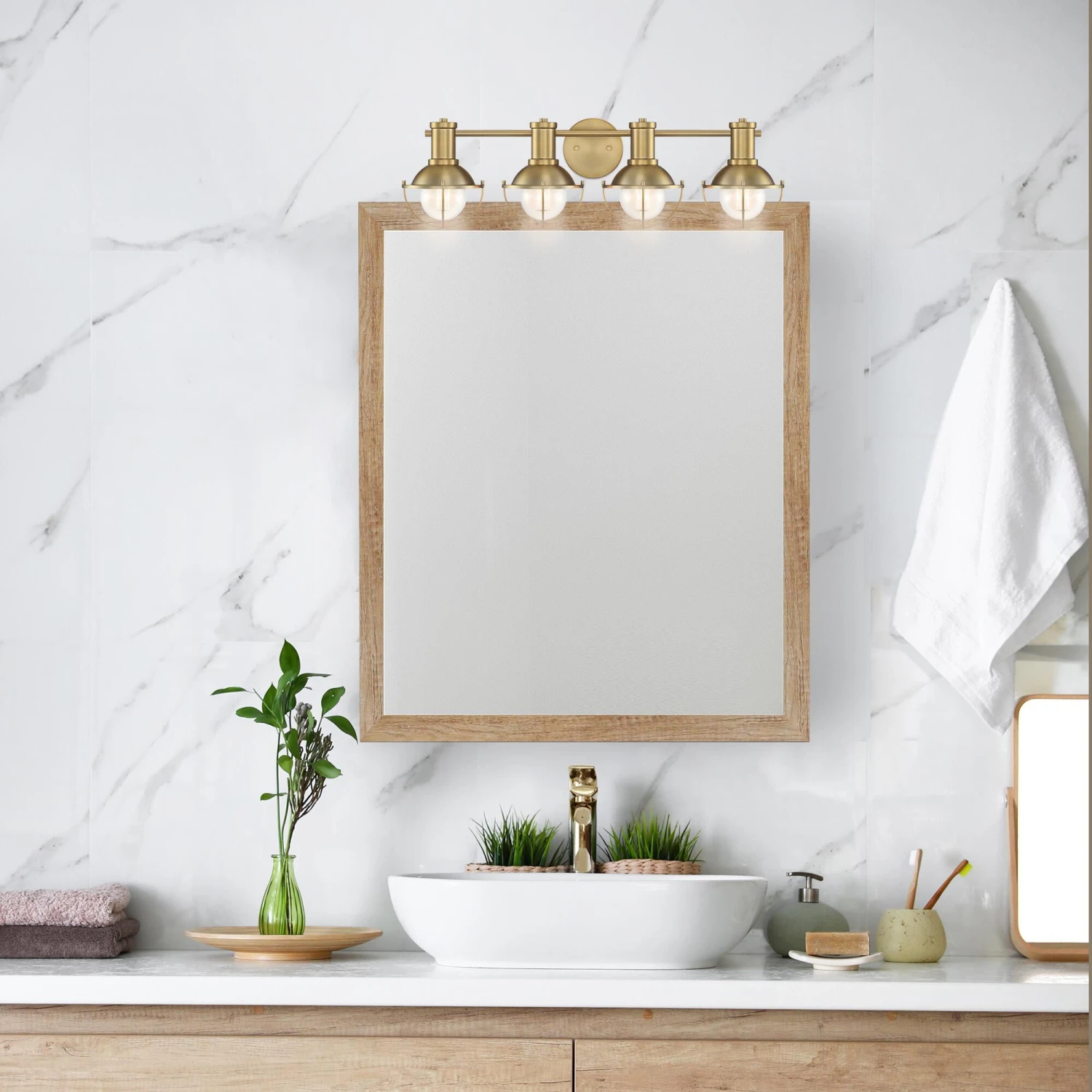 Dalton 31 Inch 4 Light Bath Vanity Light By Designers Fountain 6 Dalton 31 Inch 4 Light Bath Vanity Light By Designers Fountain - Image 4