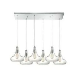 Orbital 30 Inch 6 Light Linear Suspension Light By ELK Lighting