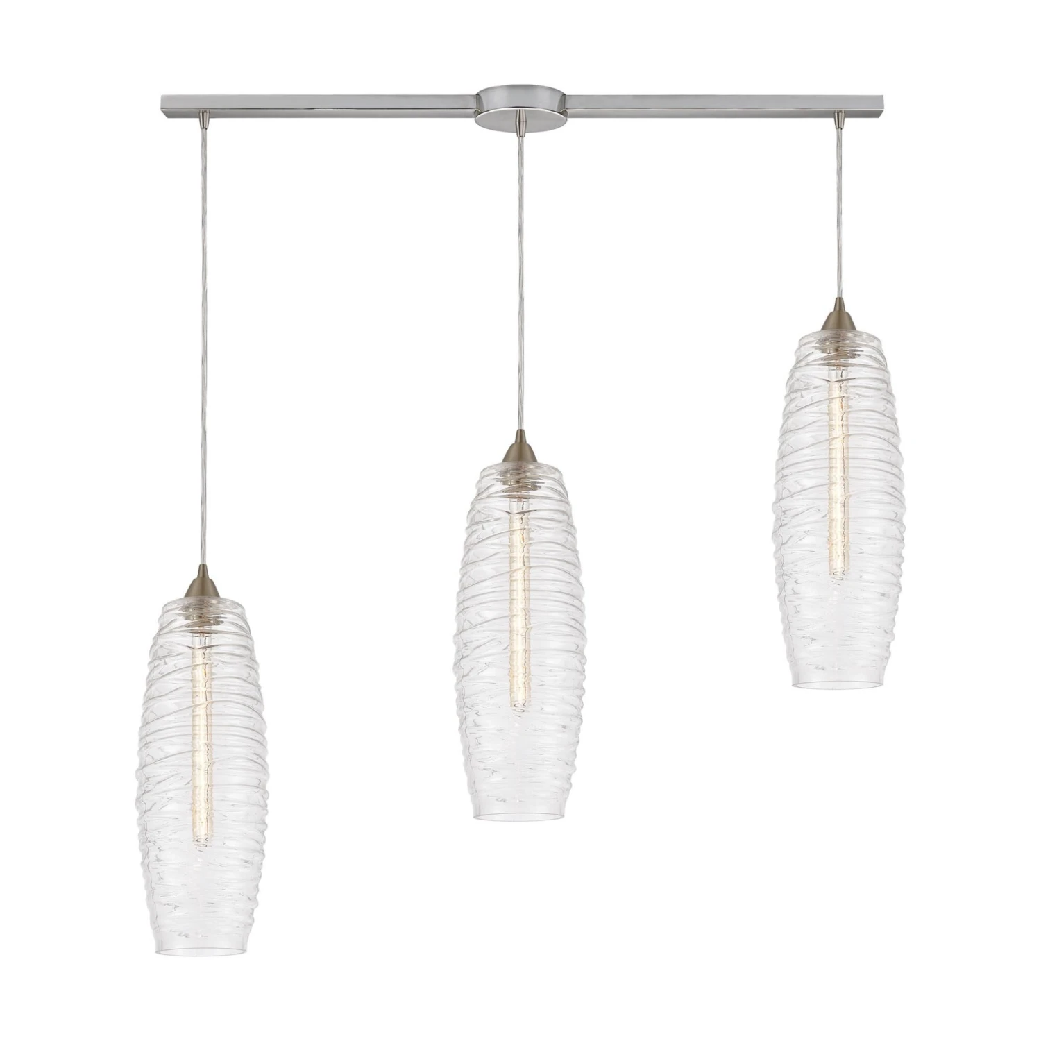 Liz 36 Inch 3 Light Linear Suspension Light By ELK Lighting 3 Liz 36 Inch 3 Light Linear Suspension Light By ELK Lighting