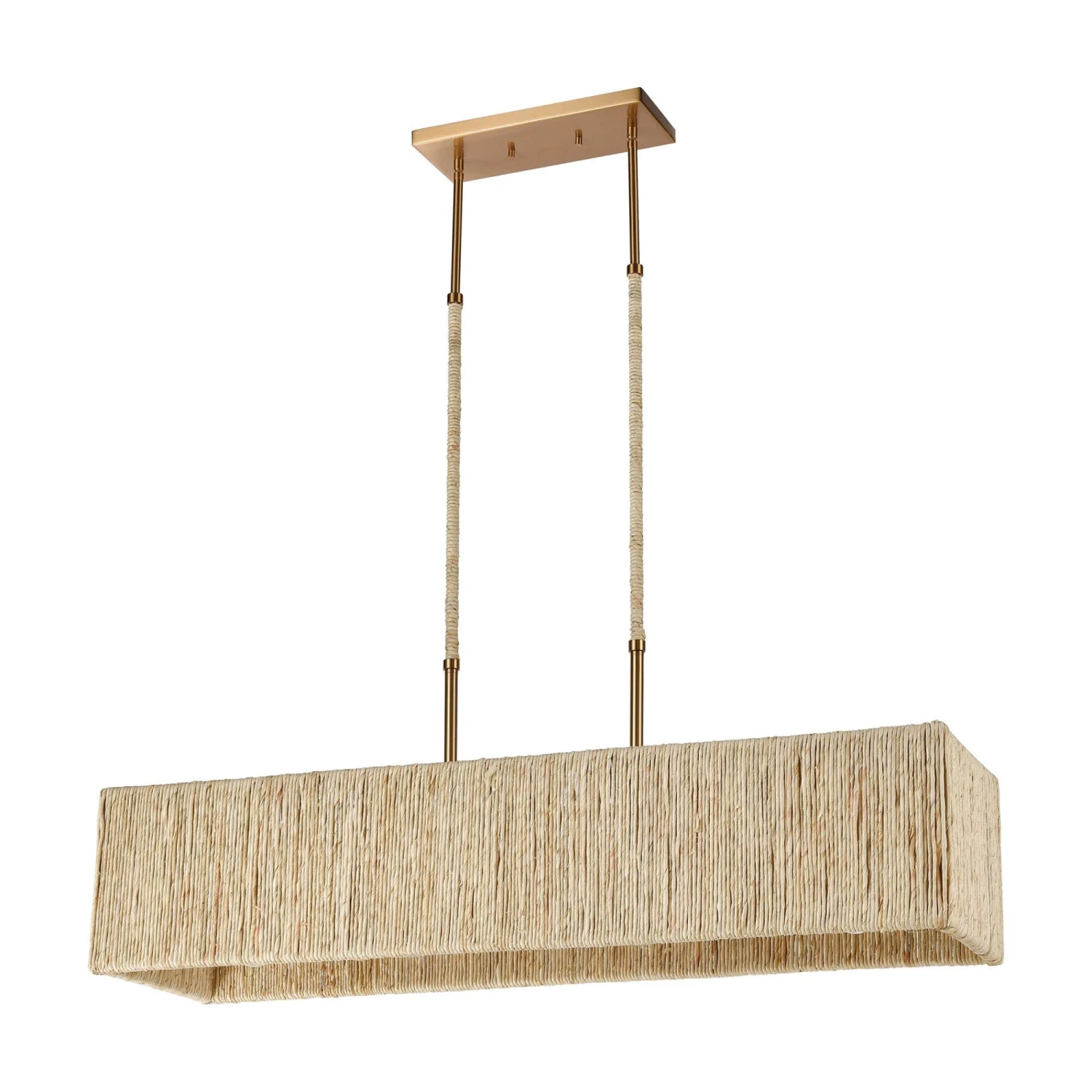 Abaca 40 Inch 5 Light Linear Suspension Light By ELK Lighting 3 Abaca 40 Inch 5 Light Linear Suspension Light By ELK Lighting